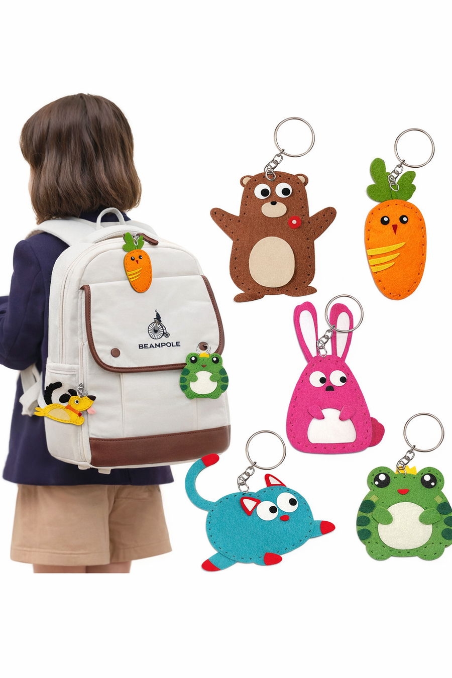 Kit di Cucito e Ricamo 6 Animali