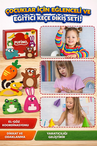 Kit di Cucito e Ricamo 6 Animali